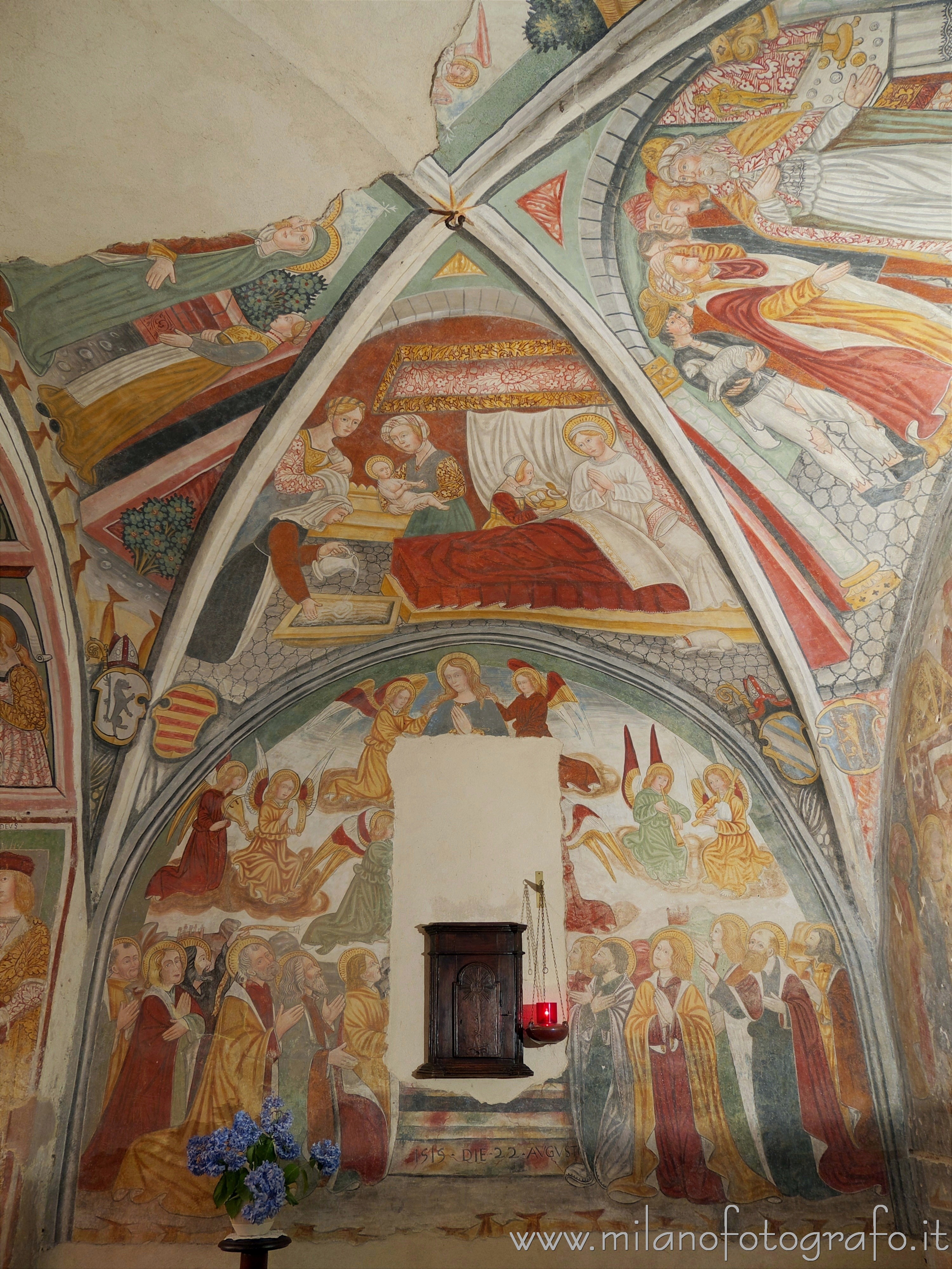 Cossato (Biella, Italy) - Frescoes in the Church of San Pietro